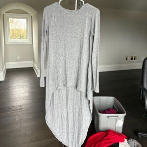 BCBG MazAzria grey high low top